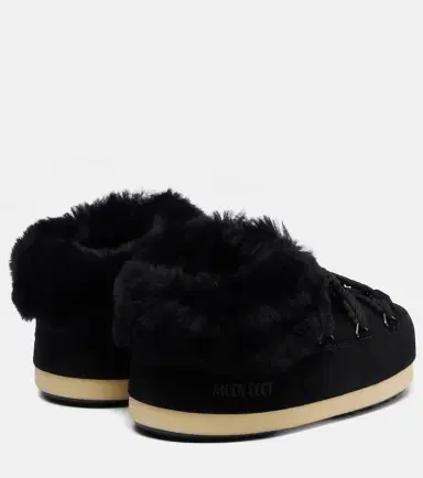 Moon Boot EVX shearling-trimmed suede mules | Thumbnail 4 Moon Boot EVX shearling-trimmed suede mules | Thumbnail 4