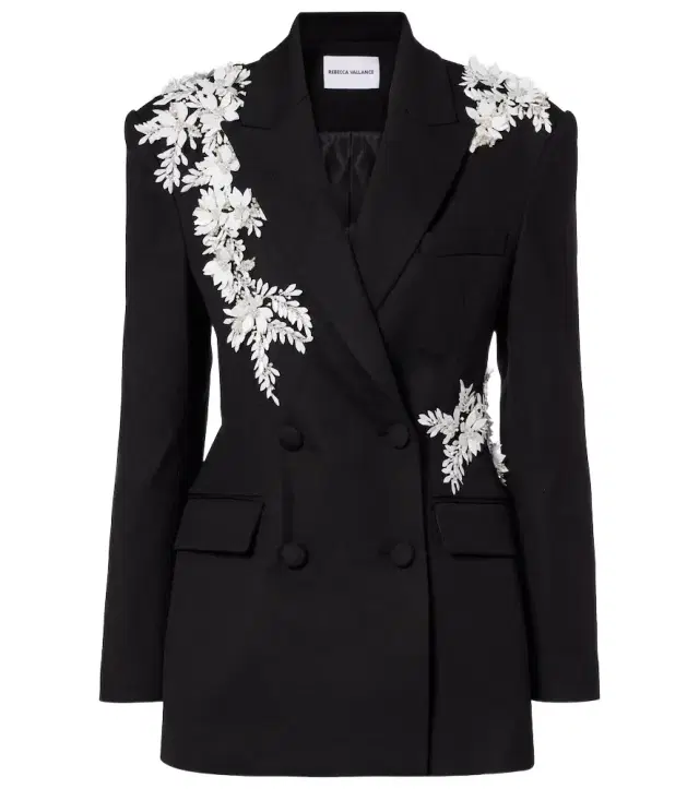 Danna floral-appliqué blazer Danna floral-appliqué blazer