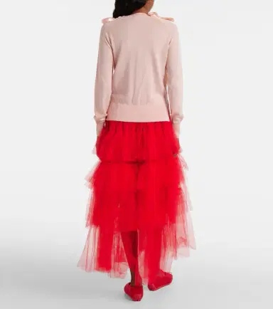 Simone Rocha Bow-detail wool and silk cardigan | Thumbnail 3 Simone Rocha Bow-detail wool and silk cardigan | Thumbnail 3