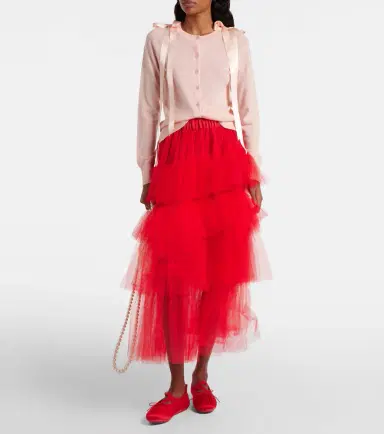 Simone Rocha Bow-detail wool and silk cardigan | Thumbnail 6 Simone Rocha Bow-detail wool and silk cardigan | Thumbnail 6
