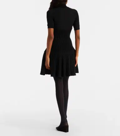 Alaïa Alaïa Ribbed-knit wool-blend minidress | Thumbnail 4 Alaïa Alaïa Ribbed-knit wool-blend minidress | Thumbnail 4