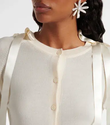 Simone Rocha Wool and silk cardigan | Thumbnail 2 Simone Rocha Wool and silk cardigan | Thumbnail 2