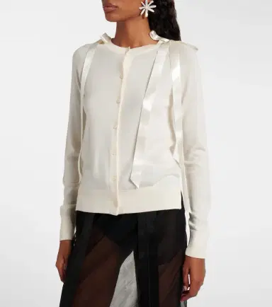 Simone Rocha Wool and silk cardigan | Thumbnail 4 Simone Rocha Wool and silk cardigan | Thumbnail 4