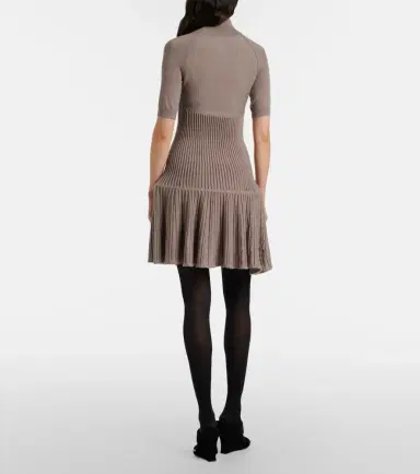 Alaia Alaïa Ribbed-knit wool-blend minidress | Thumbnail 4 Alaia Alaïa Ribbed-knit wool-blend minidress | Thumbnail 4