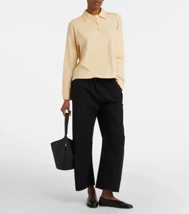 Leset Kyoto cropped cotton wide-leg pants | Thumbnail 4 Leset Kyoto cropped cotton wide-leg pants | Thumbnail 4