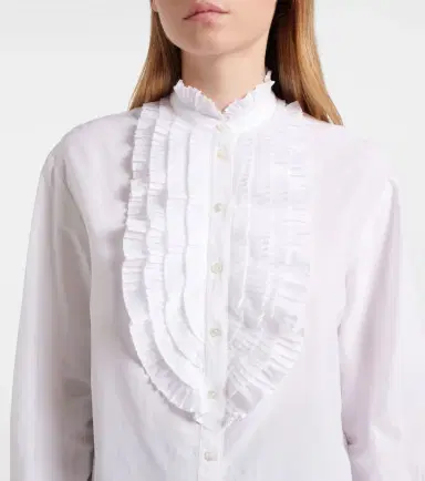 Polo Ralph Lauren Ruffled cotton and silk blouse | Thumbnail 6 Polo Ralph Lauren Ruffled cotton and silk blouse | Thumbnail 6