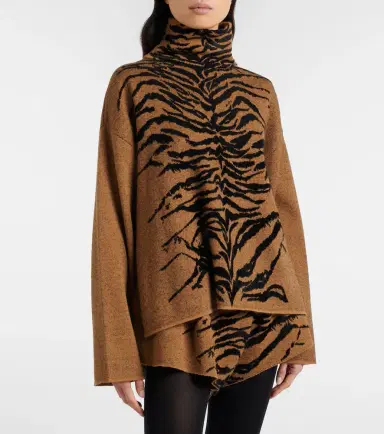 Alaia Alaïa Jacquard turtleneck sweater | Thumbnail 2 Alaia Alaïa Jacquard turtleneck sweater | Thumbnail 2