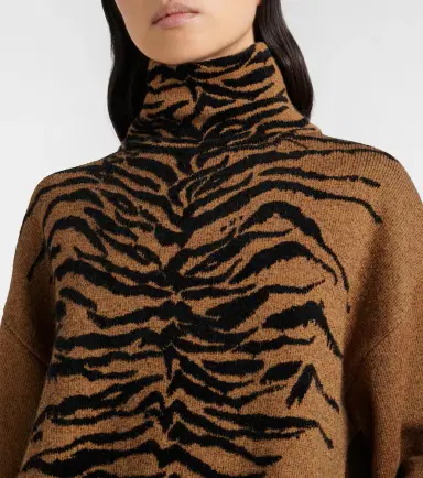 Alaia Alaïa Jacquard turtleneck sweater | Thumbnail 4 Alaia Alaïa Jacquard turtleneck sweater | Thumbnail 4
