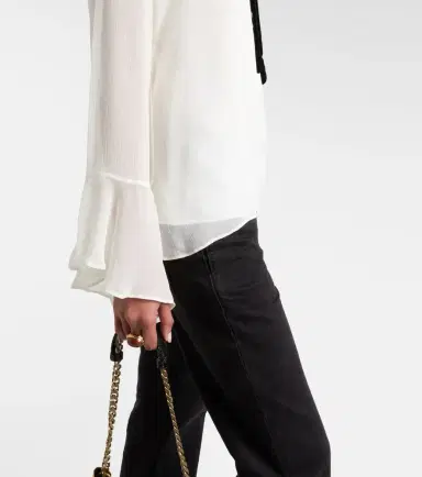 Polo Ralph Lauren Ruffled tie-front blouse | Thumbnail 6 Polo Ralph Lauren Ruffled tie-front blouse | Thumbnail 6