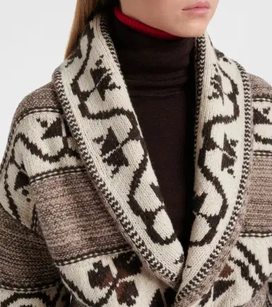 Polo Ralph Lauren Jacquard wool-blend wrap cardigan | Thumbnail 2 Polo Ralph Lauren Jacquard wool-blend wrap cardigan | Thumbnail 2