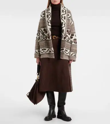 Polo Ralph Lauren Jacquard wool-blend wrap cardigan | Thumbnail 4 Polo Ralph Lauren Jacquard wool-blend wrap cardigan | Thumbnail 4