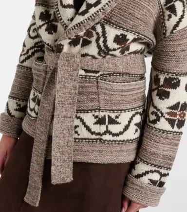 Polo Ralph Lauren Jacquard wool-blend wrap cardigan | Thumbnail 5 Polo Ralph Lauren Jacquard wool-blend wrap cardigan | Thumbnail 5