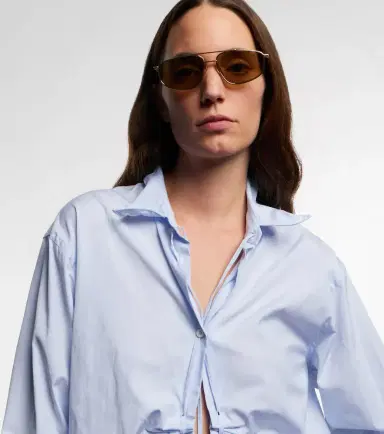 Prada Logo aviator sunglasses | Thumbnail 5 Prada Logo aviator sunglasses | Thumbnail 5
