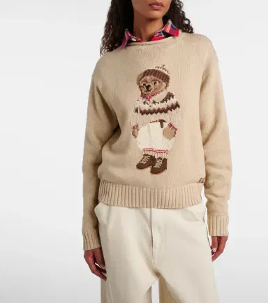 Polo Ralph Lauren Polo Bear cotton and wool-blend sweater | Thumbnail 2 Polo Ralph Lauren Polo Bear cotton and wool-blend sweater | Thumbnail 2