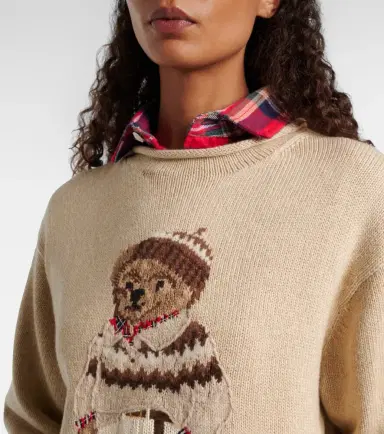 Polo Ralph Lauren Polo Bear cotton and wool-blend sweater | Thumbnail 3 Polo Ralph Lauren Polo Bear cotton and wool-blend sweater | Thumbnail 3