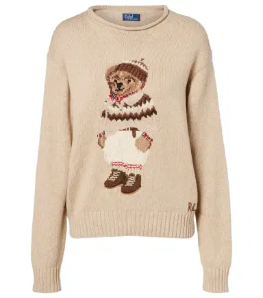 Polo Ralph Lauren Polo Bear cotton and wool-blend sweater | Thumbnail 1 Polo Ralph Lauren Polo Bear cotton and wool-blend sweater | Thumbnail 1