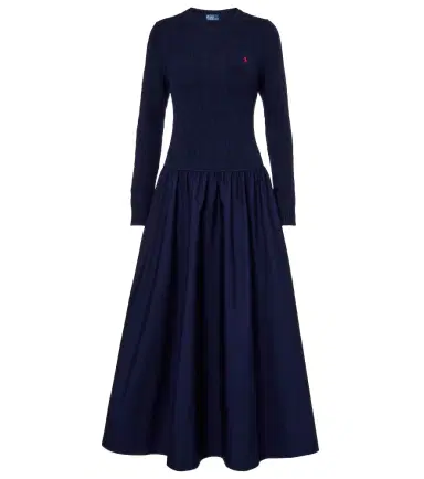 Polo Ralph Lauren Cotton and wool-blend maxi dress | Thumbnail 1 Polo Ralph Lauren Cotton and wool-blend maxi dress | Thumbnail 1