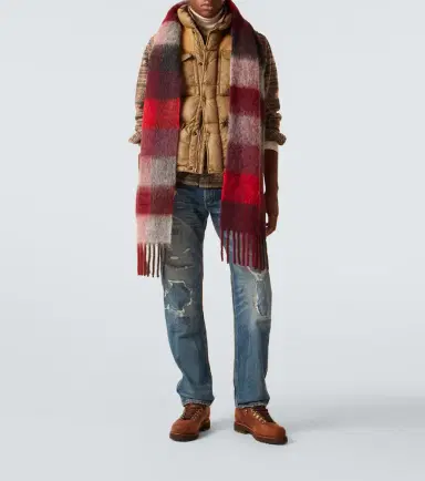 RRL Leather-trimmed ripstop puffer vest | Thumbnail 4 RRL Leather-trimmed ripstop puffer vest | Thumbnail 4