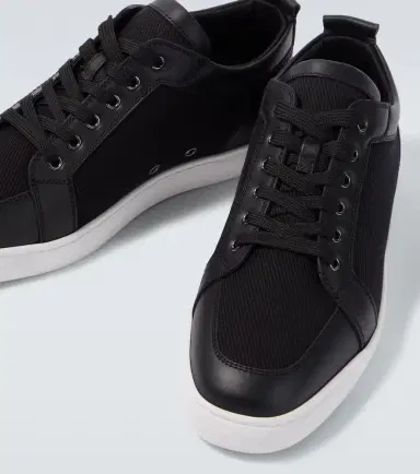 Christian Louboutin Rantulow leather-trimmed twill sneakers | Thumbnail 2 Christian Louboutin Rantulow leather-trimmed twill sneakers | Thumbnail 2
