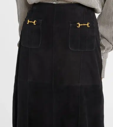 Rixo Edwina high-rise suede midi skirt | Thumbnail 5 Rixo Edwina high-rise suede midi skirt | Thumbnail 5