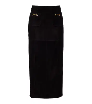 Rixo Edwina high-rise suede midi skirt | Thumbnail 1 Rixo Edwina high-rise suede midi skirt | Thumbnail 1