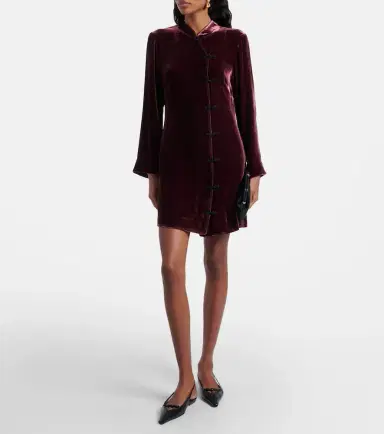 Rixo Delphina velvet minidress | Thumbnail 5 Rixo Delphina velvet minidress | Thumbnail 5