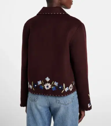 Rixo Jude embroidered wool-blend jacket | Thumbnail 4 Rixo Jude embroidered wool-blend jacket | Thumbnail 4