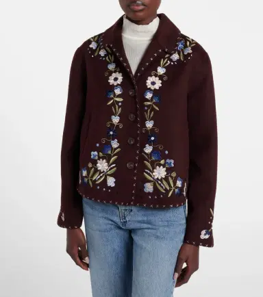 Rixo Jude embroidered wool-blend jacket | Thumbnail 6 Rixo Jude embroidered wool-blend jacket | Thumbnail 6