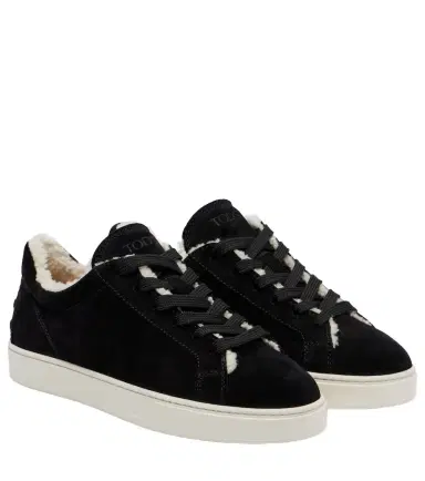 Tod's Cassetta shearling-lined suede sneakers | Thumbnail 1 Tod's Cassetta shearling-lined suede sneakers | Thumbnail 1