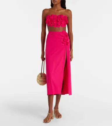 Karla Colletto Tess floral-appliqué beach cover-up | Thumbnail 2 Karla Colletto Tess floral-appliqué beach cover-up | Thumbnail 2
