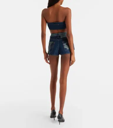 Jean Paul Gaultier Trompe-l'ail denim shorts | Thumbnail 2 Jean Paul Gaultier Trompe-l'ail denim shorts | Thumbnail 2