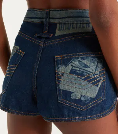 Jean Paul Gaultier Trompe-l'ail denim shorts | Thumbnail 3 Jean Paul Gaultier Trompe-l'ail denim shorts | Thumbnail 3