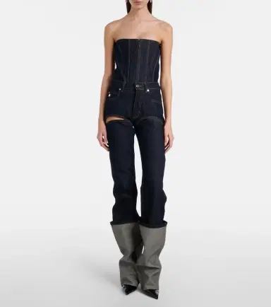 Jean Paul Gaultier Cutout straight jeans | Thumbnail 6 Jean Paul Gaultier Cutout straight jeans | Thumbnail 6