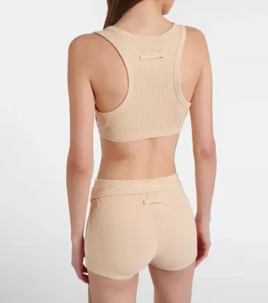 Jean Paul Gaultier Ribbed-knit cotton shorts | Thumbnail 2 Jean Paul Gaultier Ribbed-knit cotton shorts | Thumbnail 2