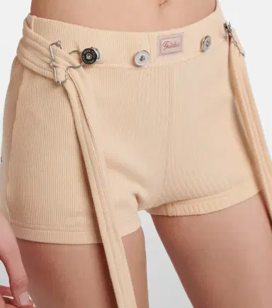 Jean Paul Gaultier Ribbed-knit cotton shorts | Thumbnail 3 Jean Paul Gaultier Ribbed-knit cotton shorts | Thumbnail 3