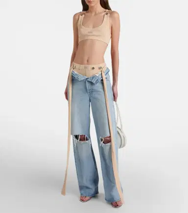Jean Paul Gaultier Ribbed-knit cotton shorts | Thumbnail 5 Jean Paul Gaultier Ribbed-knit cotton shorts | Thumbnail 5
