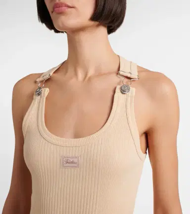 Jean Paul Gaultier Ribbed-knit cotton minidress | Thumbnail 2 Jean Paul Gaultier Ribbed-knit cotton minidress | Thumbnail 2