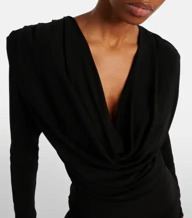 Wardrobe.NYC Wardrobe. NYC Draped jersey top | Thumbnail 3 Wardrobe.NYC Wardrobe. NYC Draped jersey top | Thumbnail 3