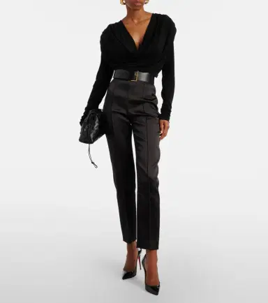 Wardrobe.NYC Wardrobe. NYC Draped jersey top | Thumbnail 5 Wardrobe.NYC Wardrobe. NYC Draped jersey top | Thumbnail 5