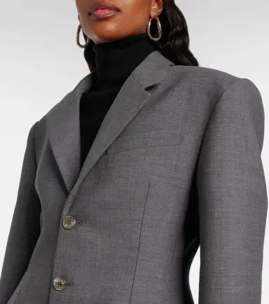 Wardrobe.NYC Wardrobe. NYC Peplum virgin wool blazer | Thumbnail 5 Wardrobe.NYC Wardrobe. NYC Peplum virgin wool blazer | Thumbnail 5