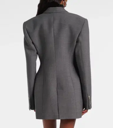 Wardrobe.NYC Wardrobe. NYC Peplum virgin wool blazer | Thumbnail 6 Wardrobe.NYC Wardrobe. NYC Peplum virgin wool blazer | Thumbnail 6