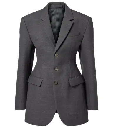 Wardrobe.NYC Wardrobe. NYC Peplum virgin wool blazer | Thumbnail 1 Wardrobe.NYC Wardrobe. NYC Peplum virgin wool blazer | Thumbnail 1