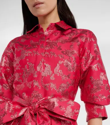 Simkhai Julip belted jacquard gown | Thumbnail 2 Simkhai Julip belted jacquard gown | Thumbnail 2