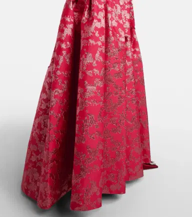 Simkhai Julip belted jacquard gown | Thumbnail 3 Simkhai Julip belted jacquard gown | Thumbnail 3