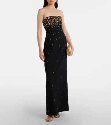 Simkhai Reign embellished crêpe bustier gown | Thumbnail 2 Simkhai Reign embellished crêpe bustier gown | Thumbnail 2