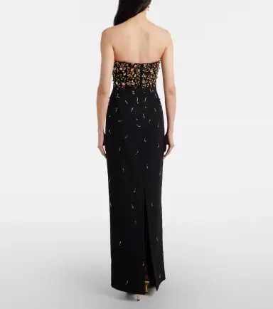 Simkhai Reign embellished crêpe bustier gown | Thumbnail 3 Simkhai Reign embellished crêpe bustier gown | Thumbnail 3