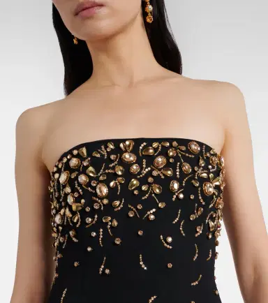 Simkhai Reign embellished crêpe bustier gown | Thumbnail 5 Simkhai Reign embellished crêpe bustier gown | Thumbnail 5