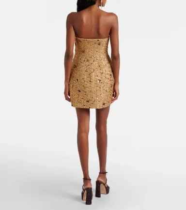 Simkhai Kit sequined tweed bustier dress | Thumbnail 5 Simkhai Kit sequined tweed bustier dress | Thumbnail 5