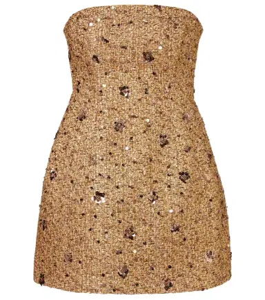 Simkhai Kit sequined tweed bustier dress | Thumbnail 1 Simkhai Kit sequined tweed bustier dress | Thumbnail 1