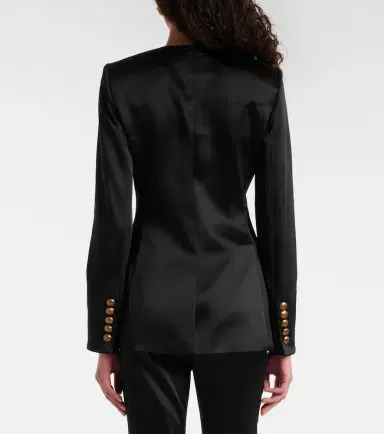 Veronica Beard Cynthia satin blazer | Thumbnail 2 Veronica Beard Cynthia satin blazer | Thumbnail 2